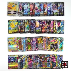 Pokemon Card Bulk Lot 100 V ex VMAX VSTAR NM-LP No Dupes Japanese US Stock 653 - Image 1