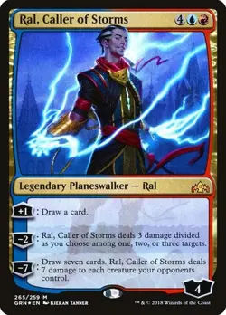 Ral, Caller of Storms - Foil Planeswalker Deck Guilds of Ravnica HP MTG - Image 1