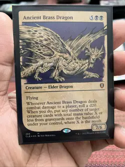 Ancient Brass Dragon (Showcase) Commander Legends: Battle for Baldur's Gate Foil - Image 1