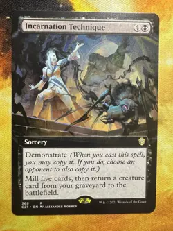Incarnation Technique (Extended Art) Commander 2021 Regular NM Mint MTG - Image 1