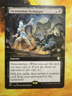 Incarnation Technique (Extended Art) Commander 2021 Regular NM Mint MTG - Image 2