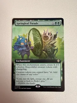 MTG Springleaf Parade (Extended Art) Commander: Lorwyn Eclipsed Regular #0039 - Image 1