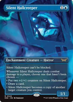 Borderless SILENT HALLCREEPER mtg NM-M Duskmourn 1 Rare - Image 1