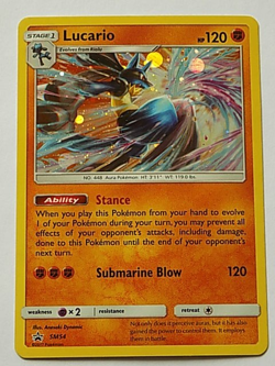Lucario SM54 Cosmos Holo Crimson Invasion 3-Pack Blisters Promo Pokemon - Image 1