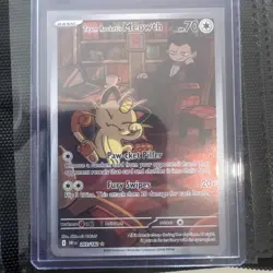 Team Rocket's Meowth 203/182 - Destined Rivals - Pokemon Card - Image 1
