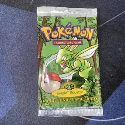 Pokemon TCG Jungle Booster Pack 1st Edition- EMPTY PACKAGE (Scyther) - Image 2