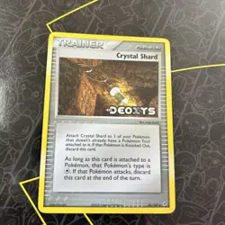 VINTAGE POKEMON 2005 CRYSTAL SHARD 85/107 Ex DEOXYS HOLO - STAMPED - Image 1