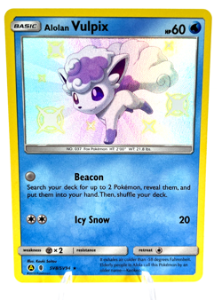 Alolan Vulpix SV8/SV94 - Hidden Fates - Shiny Vault - Pokemon - NM - Image 1