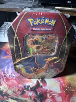 2014 Charizard English Tin Pokemon TCG Ex Power Trio - Image 1