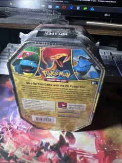 2014 Charizard English Tin Pokemon TCG Ex Power Trio - Image 3
