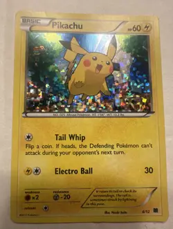 Pokemon TCG Pikachu Mcdonalds Promos 6/12 Confetti Holo Promo 2015 - Image 1