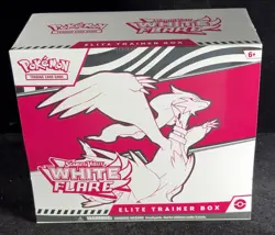 Factory Sealed Scarlet & Violet White Flare ETB + Pokemon Elite Trainer Box - Image 1