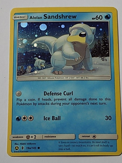 Alolan Sandshrew 19a/145 Cosmos Holo Alternate Art Promo Pokemon - Image 1