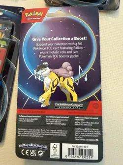 Pokemon TCG Mega Evolution + Phantasmal Flames Raikou 2-pack Blister Lot Of 4 - Image 4