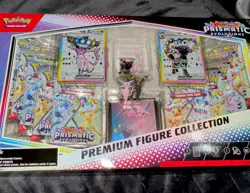 Pokemon TCG Scarlet & Violet Prismatic Evolutions Premium Figure Collection Box - Image 1