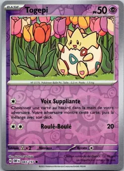Carte Pokemon Togepi 083/197 Reverse 2023 - Image 1