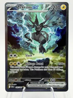 Pokemon TCG Zekrom Ex 166/086 NM+ Black Bolt 2025 Special illustration Rare SIR - Image 1