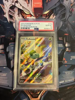 Pokemon Bulbasaur 143/142 Sv07 Stellar Crown 143 Illustration Rare GEM MT PSA 10 - Image 3
