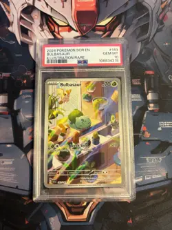 Pokemon Bulbasaur 143/142 Sv07 Stellar Crown 143 Illustration Rare GEM MT PSA 10 - Image 5