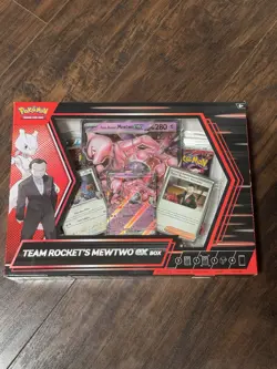 Team Rockets Mewtwo EX Box New Sealed Pokemon TCG - Image 1