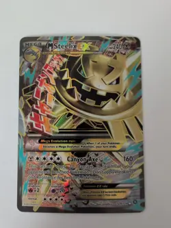 M Steelix EX 109/114 Full Art Ultra Rare Steam Siege NM Pokemon Holo TCG 2016 - Image 1