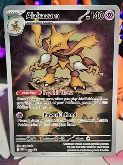 Pokemon TCG Mega Evolution Alakazam MEP EN 009 Black Star Promo - Image 1