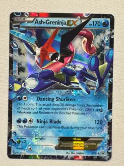 Ash-Greninja EX XY133 Promo XY Black Star Promos Pokemon Moderately Played - Image 1