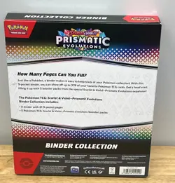 *NEW* Pokemon Scarlet & Violet Prismatic Evolutions Binder Collection Sealed - Image 2