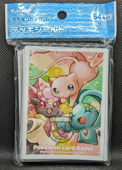 Pokemon Japan 2023 Deck Shield Sleeves x 64 - Mew Manaphy Diancie - New - Image 1