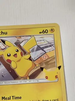 PIKACHU #25/25 25TH ANNIVERSARY MCDONALD'S PROMO 2021 POKEMON NM - Image 4