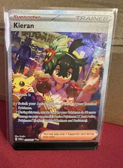 Kieran 218/167 Sv06: Twilight Masquerade Holo SIR Pokemon TCG NM-M - Image 1