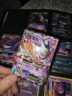Pokemon M Gengar EX XY166 XY Promo Mega Full Art EX Holo 210 LP - Image 2