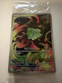 Pokemon TCG Bulbasaur 133/132 Mega Evolutions IR Stamped Promo - Image 1