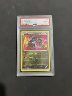 2012 Pokemon B&W Rayquaza Dragons Exalted (English) 128/124 (PSA 8 NM-MT) - Image 1