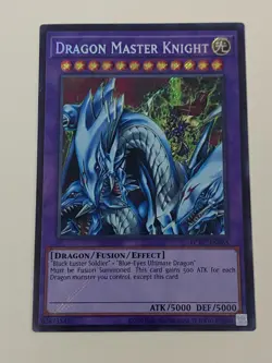 Yugioh Dragon Master Knight - Secret Rare NM - Free Holo - Image 1