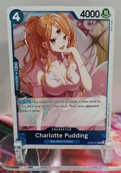 Charlotte Pudding OP06-047 Wings of the Captain Foil One Piece Rare NM - Image 1