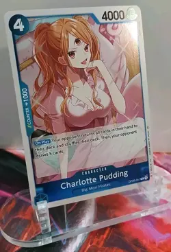 Charlotte Pudding OP06-047 Wings of the Captain Foil One Piece Rare NM - Image 2