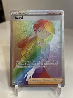 Pokemon TCG Cheryl Sword & Shield Battle Styles Holo Card 173/163 Secret Rare - Image 1