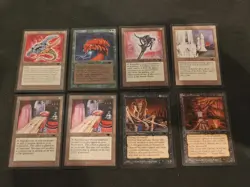 MTG Antiquities Vintage LOT of 8 Cards | Ashnods Altar | Ivory Tower | Phyrexia - Image 1