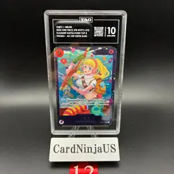 TAG 10 GEM MINT Hibari OP11-010 SR Flagship Battle Prize - ONE PIECE Card Game - Image 1