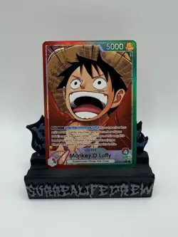 One Piece Card Game Monkey D Luffy Carrying on His Will Alt Art OP13-001 - Image 1