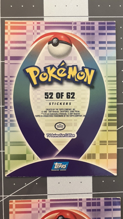 4x Pokemon Topps Johto Series Sticker Cards - Hoothoot Swinub Remoraid Meganium - Image 5