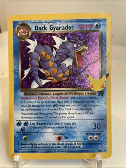 Pokemon TCG Dark Gyarados Holo Rare Card 8/82 25th Anniversary Celebrations - Image 1