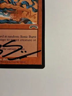 Sonic Burst Exodus MTG Signed by rk post Autographed Magic Card LP - Image 5