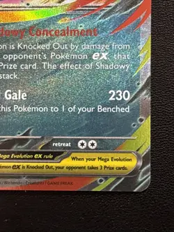 Mega Gengar ex 056/094 Double Rare Phantasmal Flames Pokemon TCG Card – NM - Image 4
