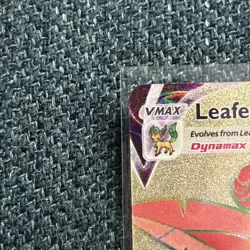 Pokemon Evolving Skies 2021 Leafeon VMAX Rainbow Secret Rare Card #204/203 - Image 2