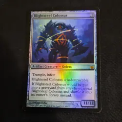 Blightsteel Colossus x1 FOIL - Mirrodin Besieged MTG - Image 1