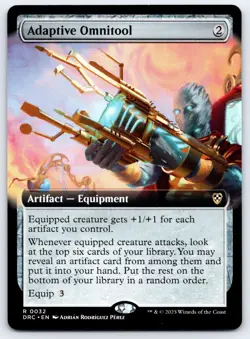 MTG - Aetherdrieft - Adaptive Omnitool (Extended Art) #32 -d824 - Image 1