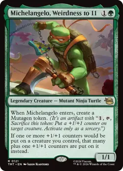 1 x Michelangelo, Weirdness to 11 - Teenage Mutant Ninja Turtles - NM-Mint - MTG - Image 1