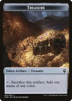 MTG TOKEN FOIL TREASURE /THE MONARCH 012/ 014 - Image 2